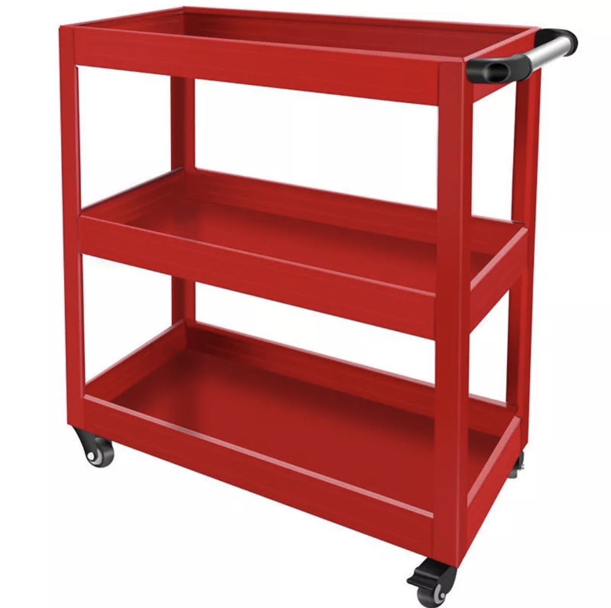 Xe đẩy dụng cụ, đồ nghề 3 tầng có hệ thống bánh xe xoay 360 độ, dễ dàng di chuyển - Hàng nhập khẩu kimkhihanoi