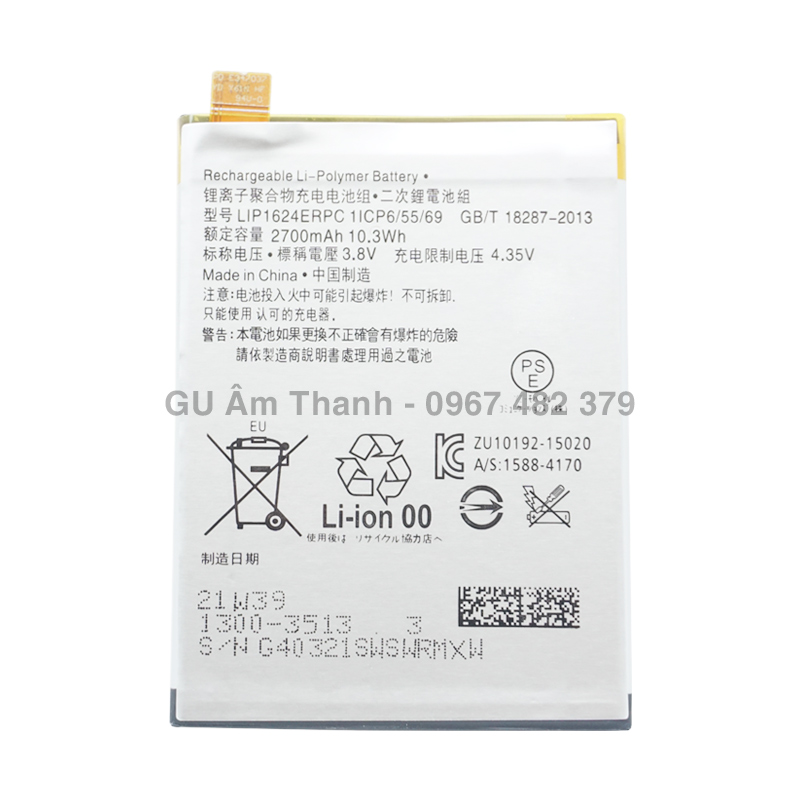 Pin cho sony xperia x performance f8132 f8131 dung lượng 2700mah zin