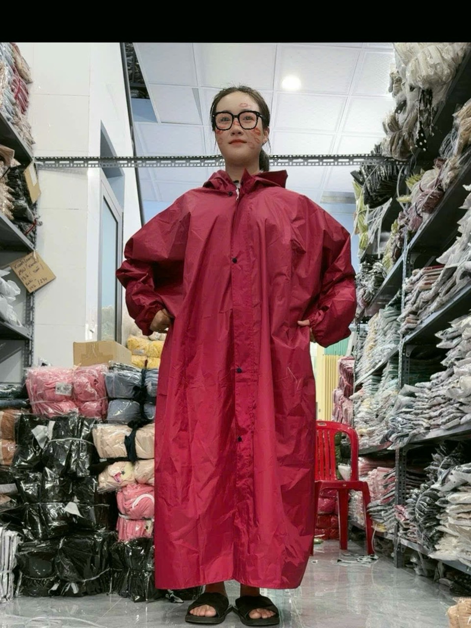 Áo mưa BÍT vải dù , Áo mưa kéo khóa vải da cá siêu bền (Hàng cao cấp xưởng)