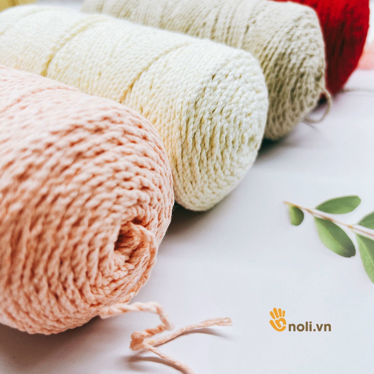 Sợi simply Craft yarn VN móc túi xách, túi tote, mũ nón cứng cáp, chắc chắn, màu sắc mộc mạc, tự nhiên 150g xuất xứ Việt Nam