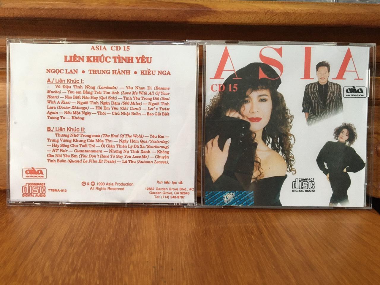 [MDCD] Bộ 5 Đĩa nhạc CD LIÊN KHÚC ASIA chọn lọc