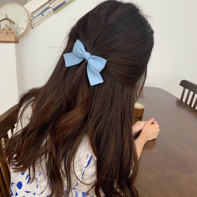 [HCM]Cột tóc nơ satin mini tiểu thư - Dây buộc tóc nơ - NHShop