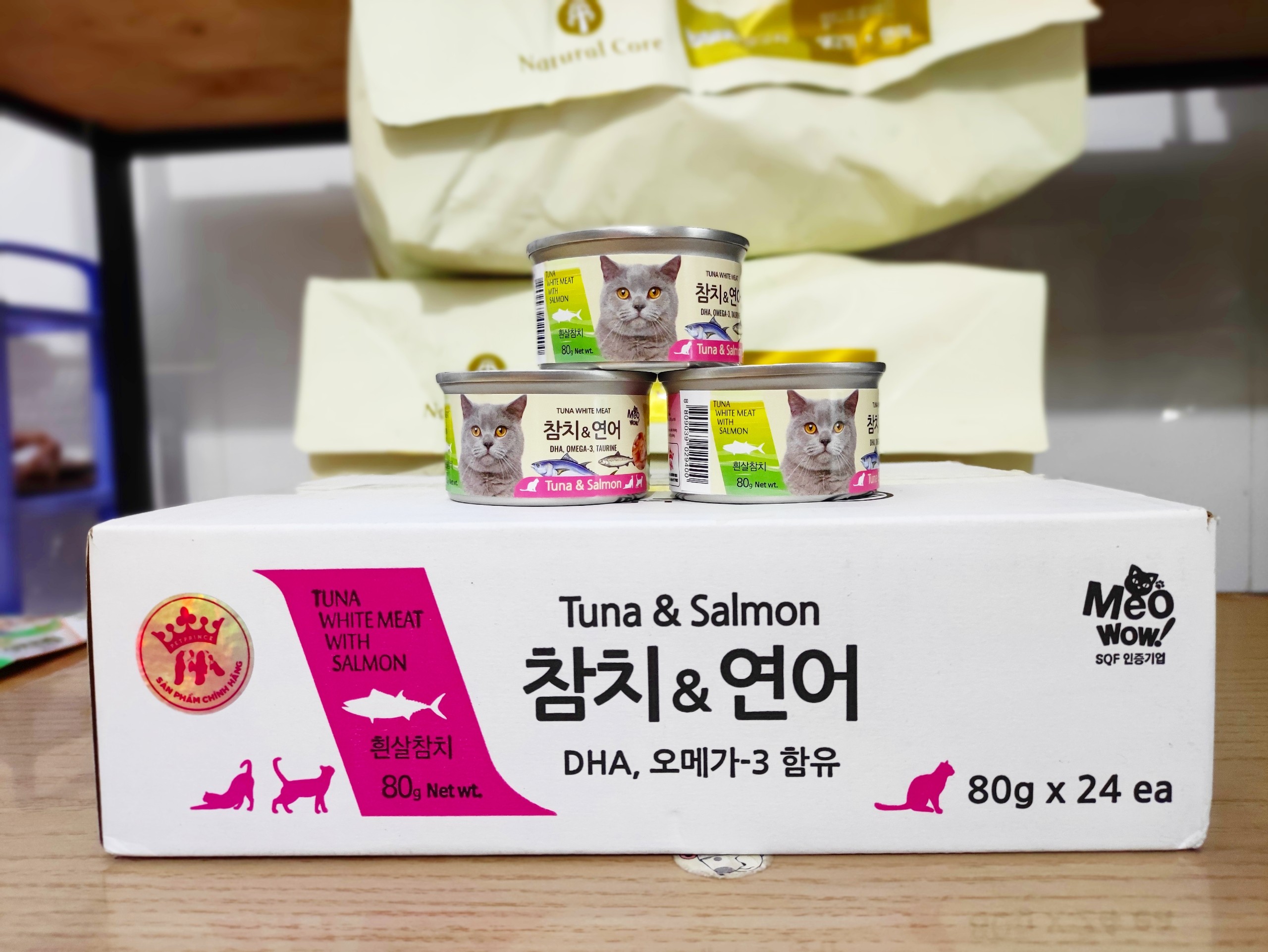Pate Meowow cho mèo đủ vị thùng 24 lon 80g
