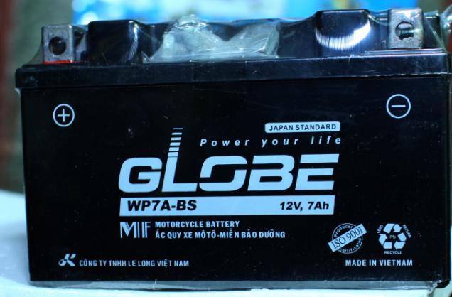 Bình GLOBE WP7A-BS ( cho xe Attila )