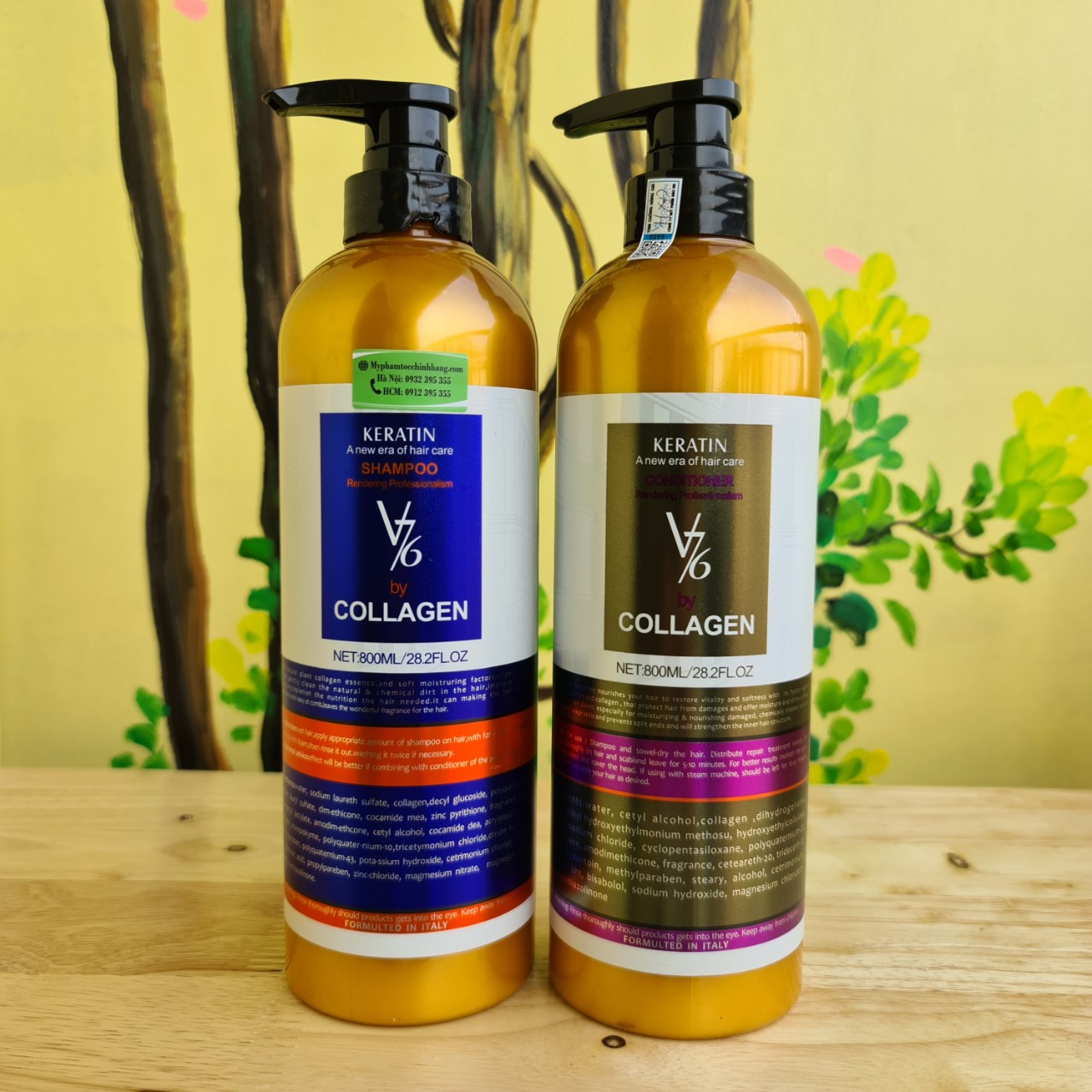 DẦU GỘI XẢ PHỤC HỒI KÍCH THICHS MỌC TÓC V76 800ML