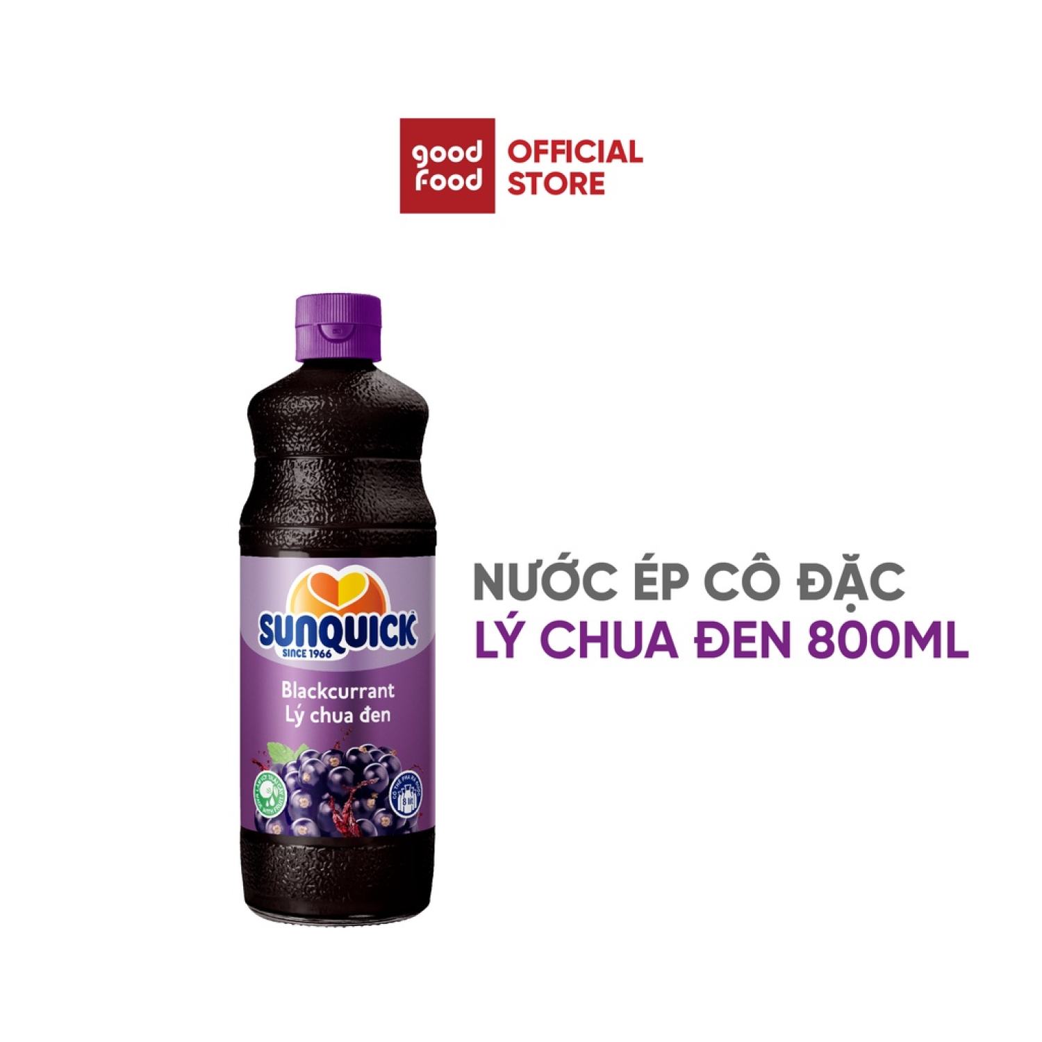 Nước ép trái cây lý chua đen Sunquick BlackCurrant Drink Concentrate 800ml