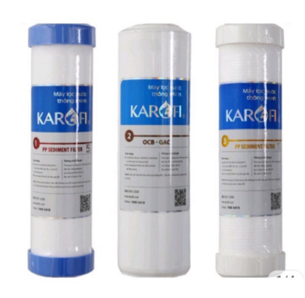 [HCM]BỘ LÕI LỌC 123 KAROFI CHÍNH HÃNG