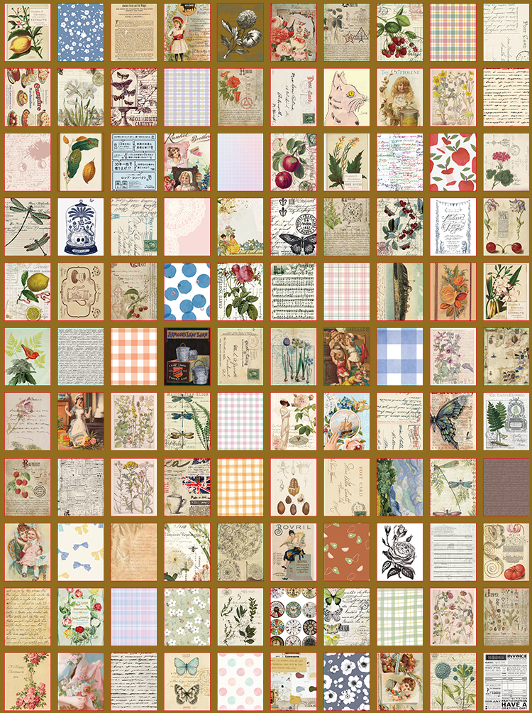 400 tấm ảnh đóng cuốn mini vintage trang trí đa dụng (Hàng có sẵn)