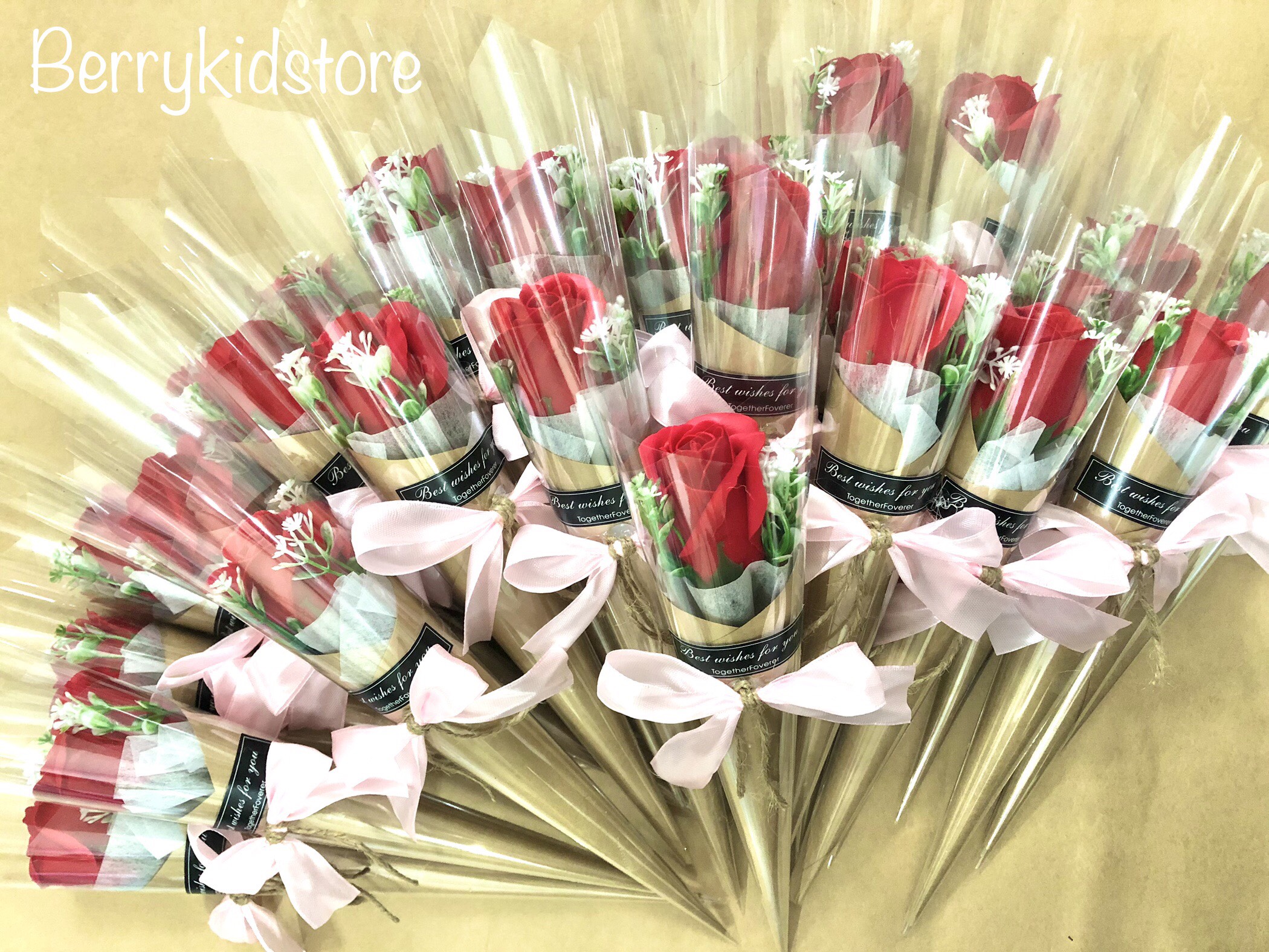 Hoa hồng sáp thơm ốc quế
