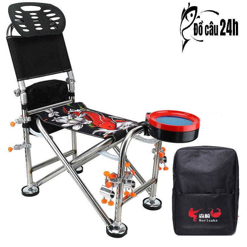 Ghế Câu Đài Hình Cá Chép, Ghế Địa Hình Gồm Đầy Đủ Phụ Kiện, Đồ Câu 24h