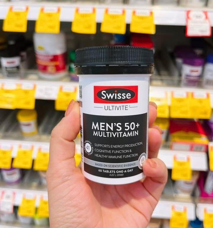 Vitamin tổng hợp Swisse Men’s Ultivite Multivitamin 50+