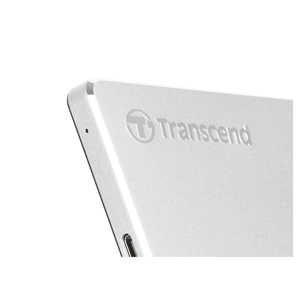 2Tb Transcend C3S Extra Slim External Hard Drive (Ts2Tsj25C3S) Genuine Silver