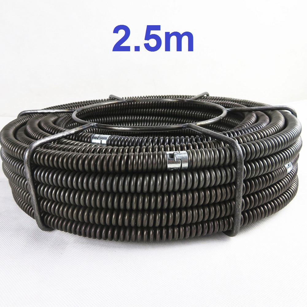 Dây lò xo thông cống 2.5m phi 16 mm (ko phụ kiện)