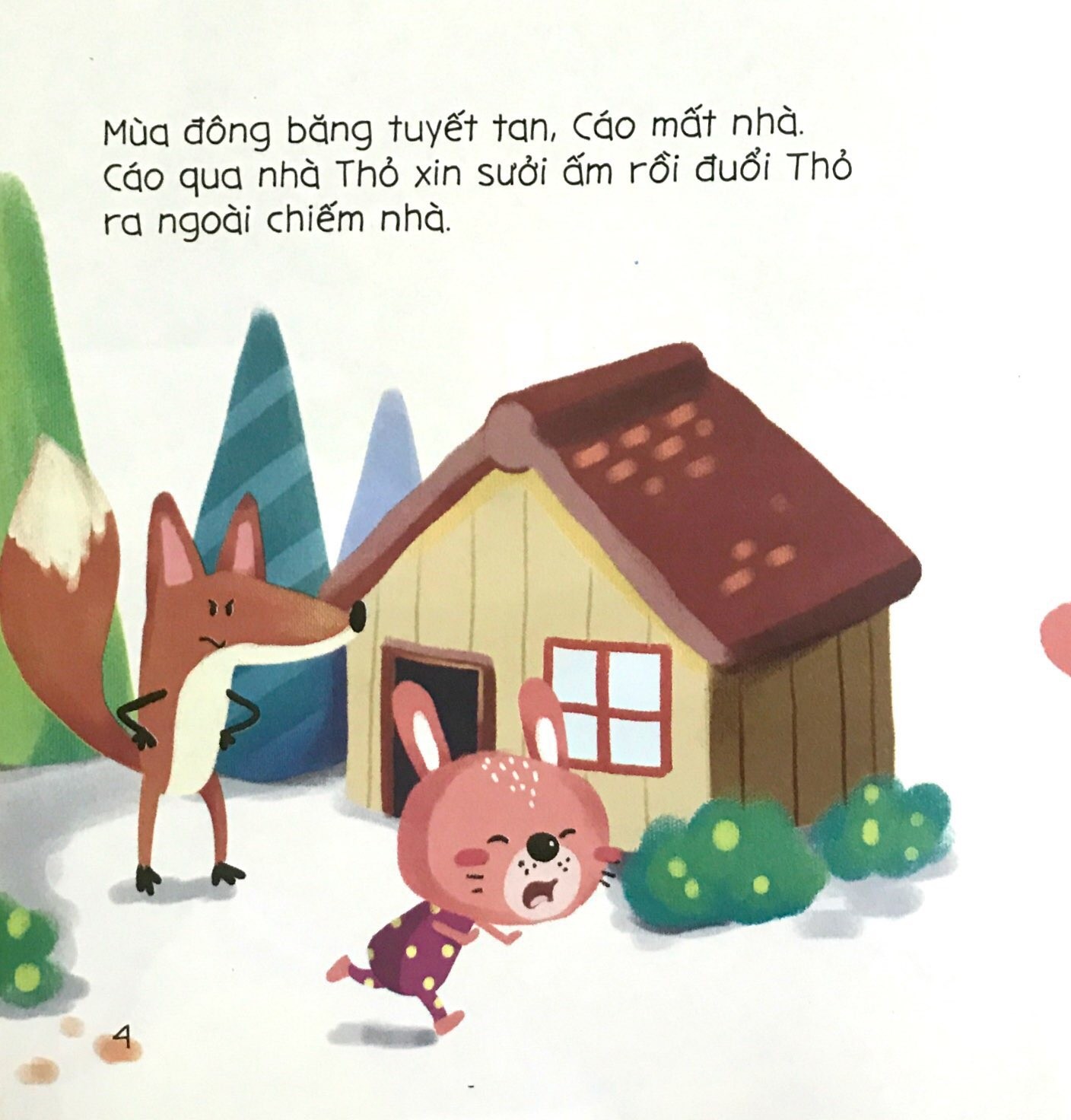 Bé Tập Kể Chuyện - Cáo, Thỏ, Gà Trống