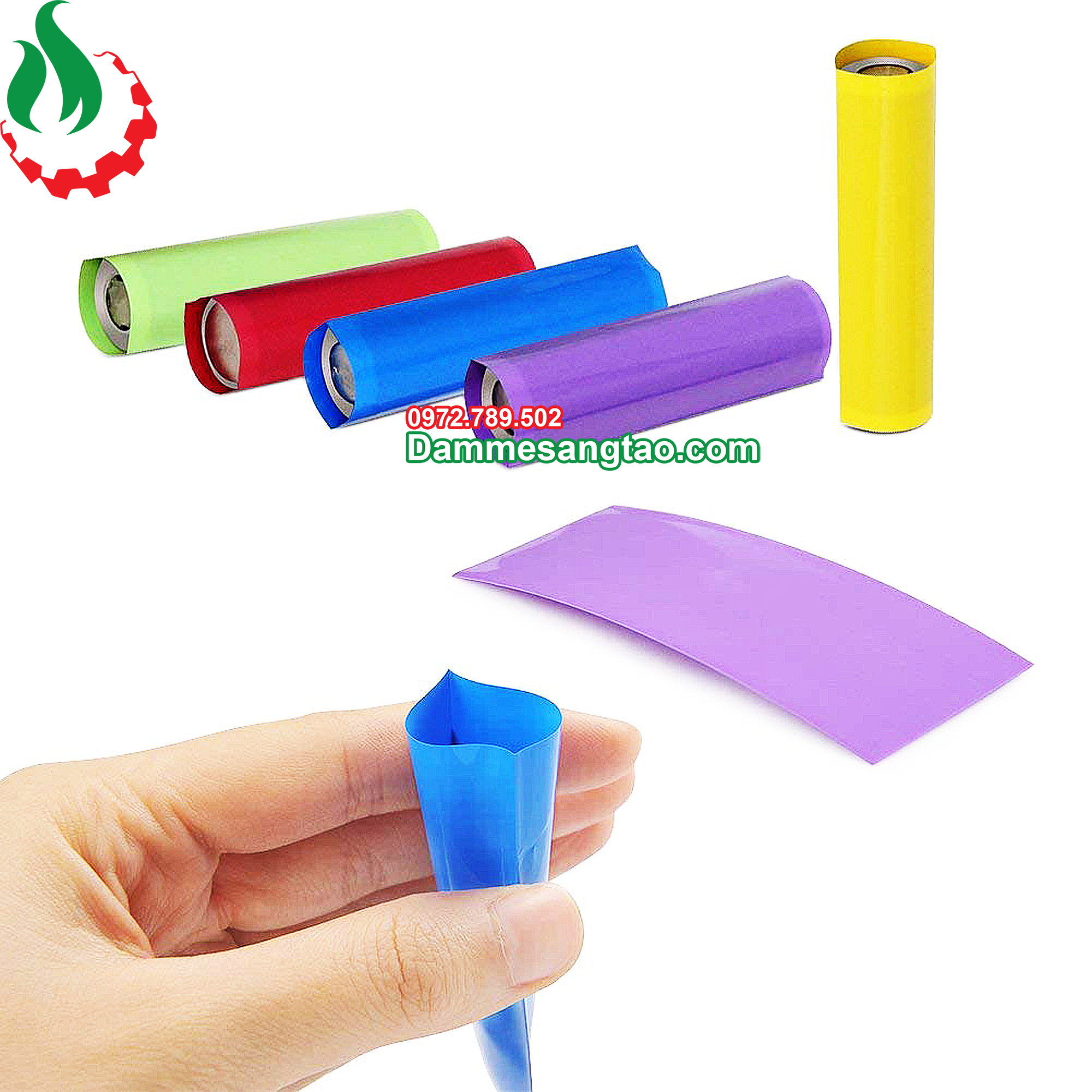 Màng co nhiệt PVC pin 18650