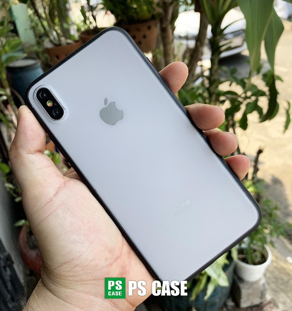 Ốp lưng iPhone XS MAX viền dẻo đen cao cấp - PS Case phân phối