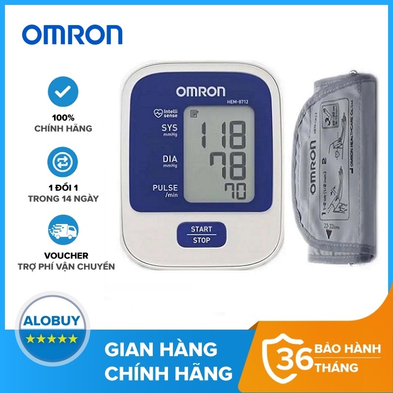 Máy đo huyết áp bắp tay Omron HEM-8712
