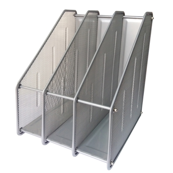 Khay đựng tạp chí toppoint 3 ngăn hy3212 - mẫu 2 - màu xám