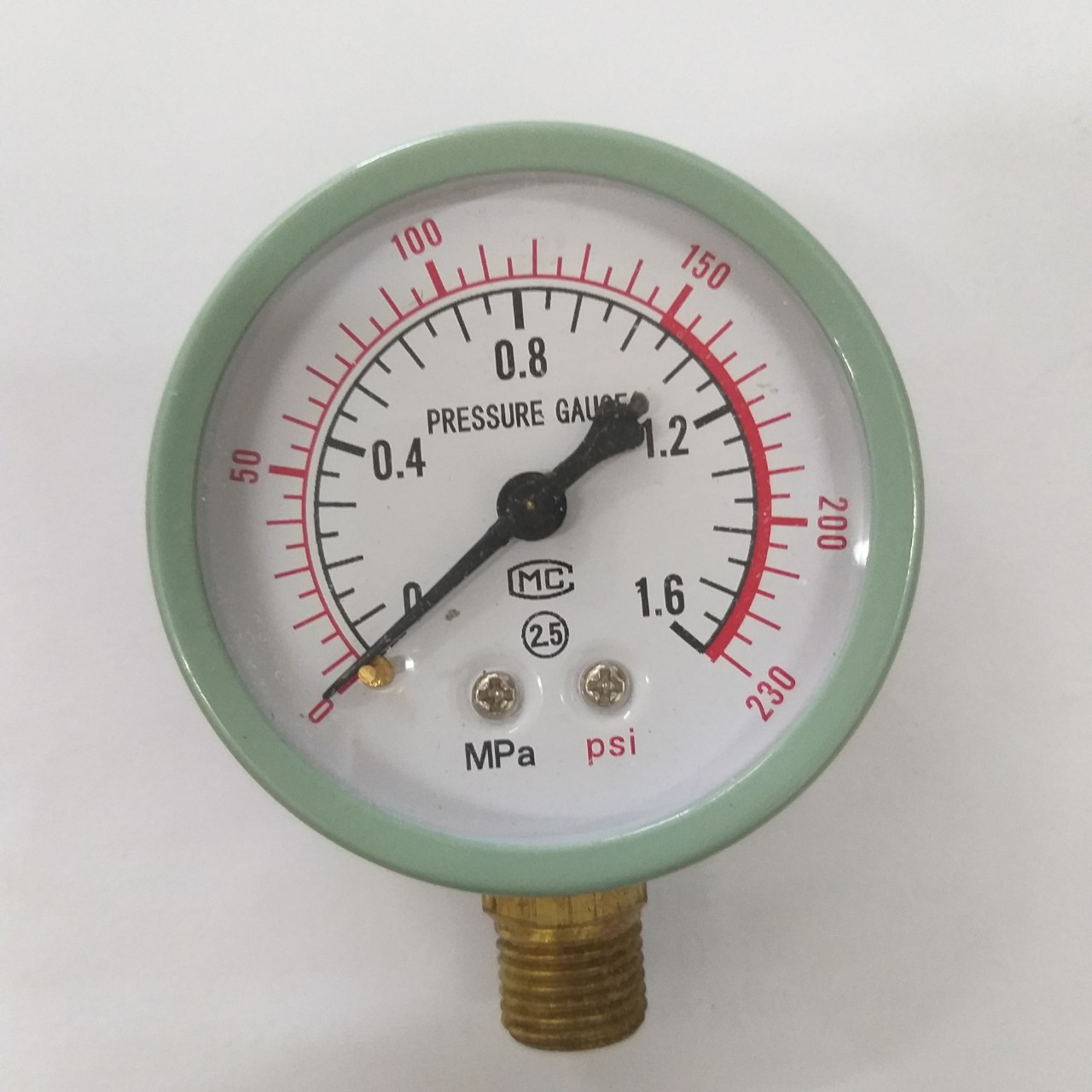 Đồng hồ áp suất khí nén loại 10kg / ĐỒNG HỒ ĐO ÁP SUẤT MÁY NÉN KHÍ