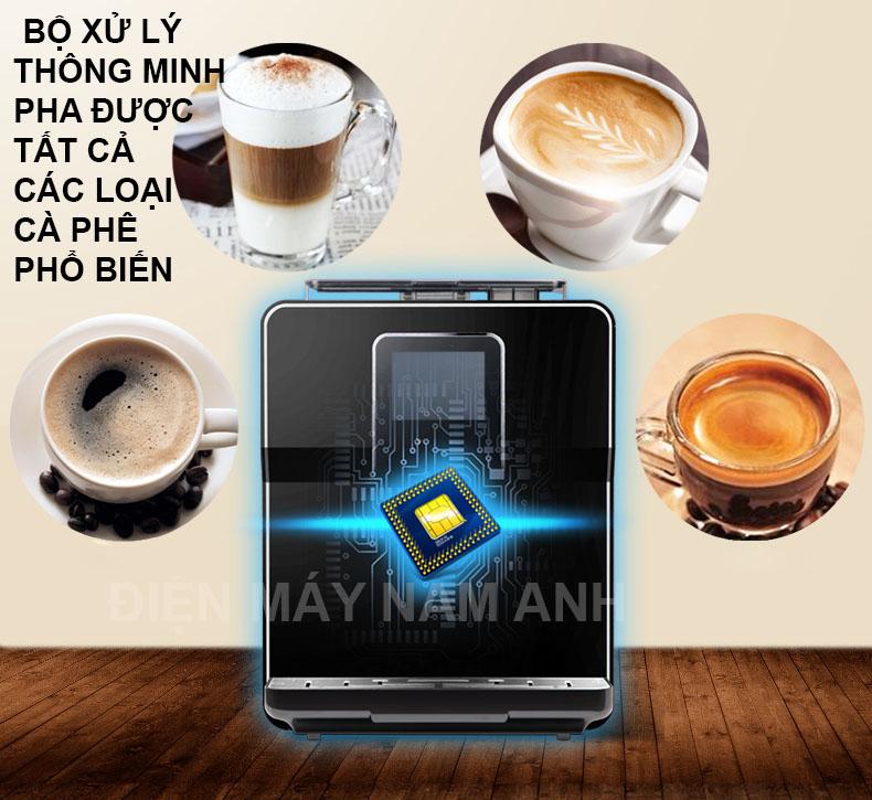 Máy pha cà phê từ hạt thông minh màn hình cảm ứng Deleisure