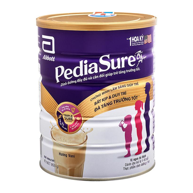 (Tặng ly vắt cam) Sữa bột Pediasure B/A hương vani 850g