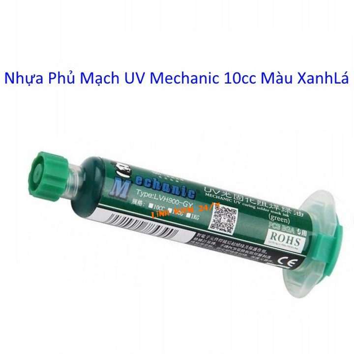KEO NHỰA PHỦ MẠCH UV MECHANIC 10CC MÀU XANH LÁ
