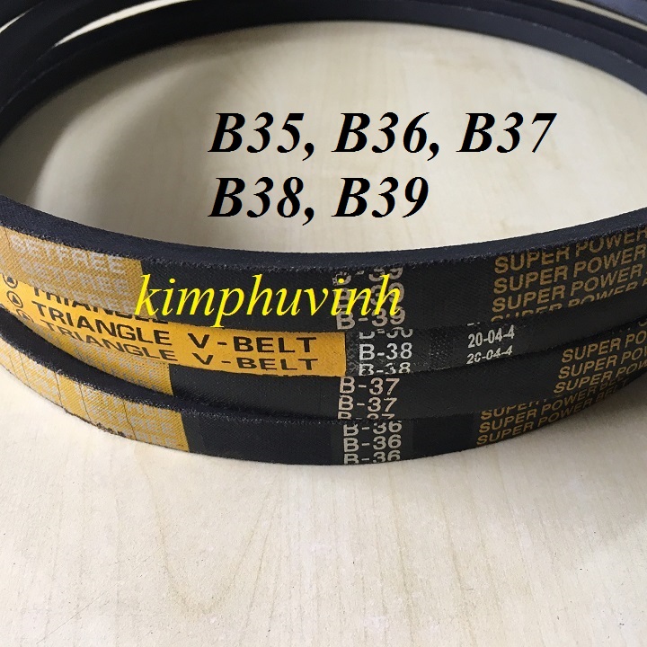 01 sợi - dây curoa đủ size - dây coroa b - dây cu roa bản b35 -> b39