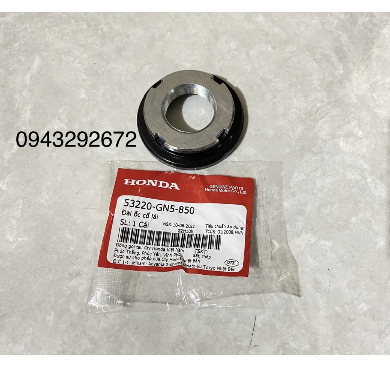 Đai ốc Cổ Lái Dream, Wave , Fu... Honda ( 53220GN5850 )
