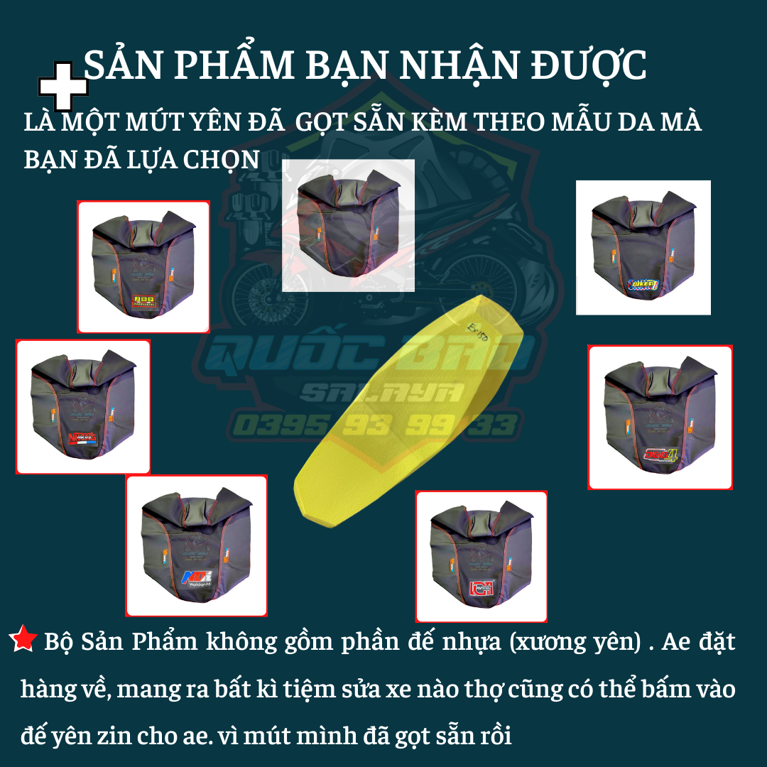 Mút Yên 2 tầng ex150 kèm da 4 chiều nhiều mẫu lựa chọn