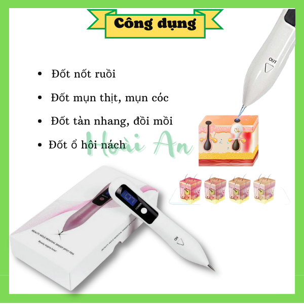 Máy đốt nốt ruồi, mụn thịt 9 cấp độ