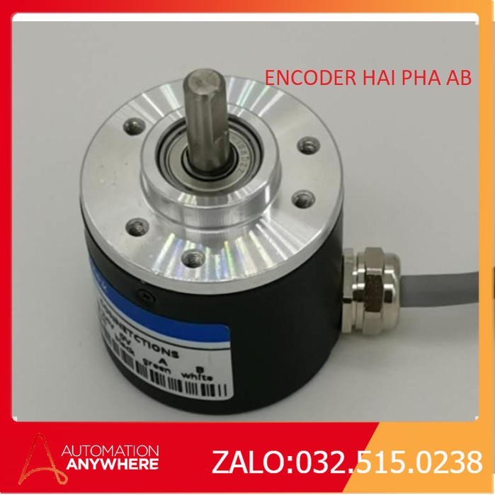 Bộ mã hóa vòng quay encoder 2 pha ab npn pnp 5v 100 200 360 400 600 1000 xung