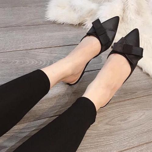 [Hoàn tiền 15%]Dép sục nơ lụa siêu xinh