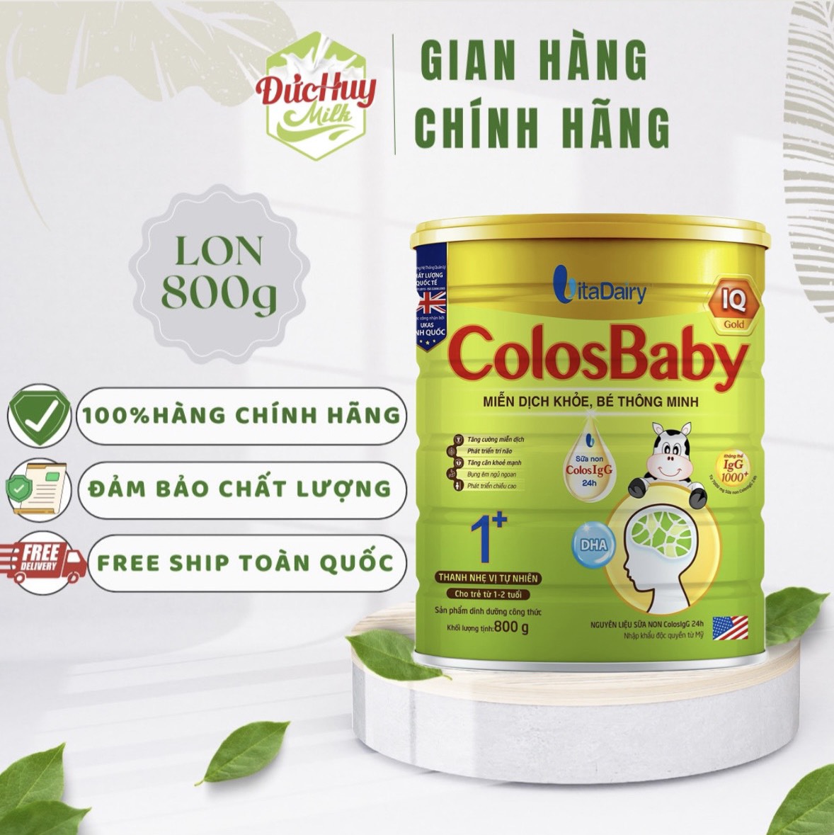 Sữa non colosbaby iq 0+,1+,2+ 1000igg lon 400-800g