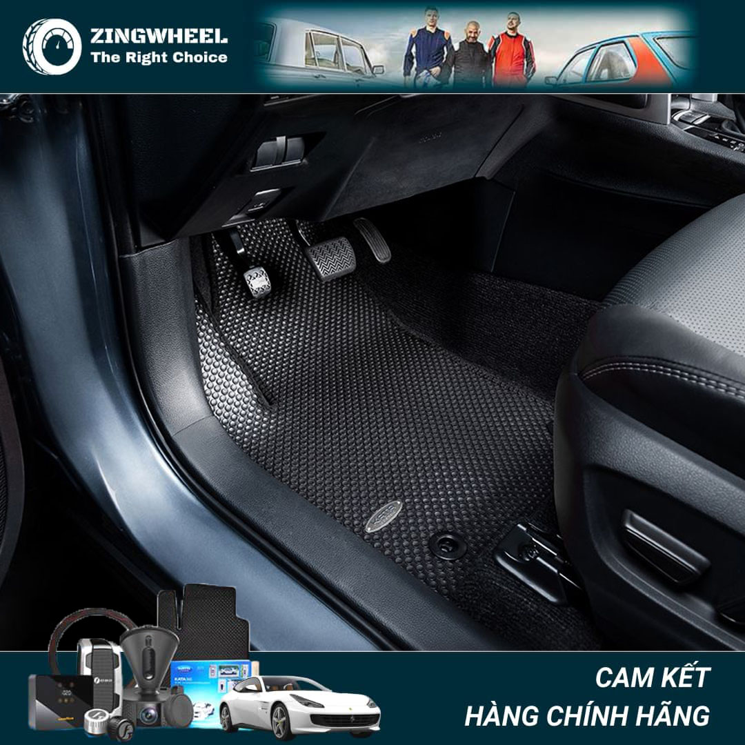 Thảm lót sàn ô tô KATA cao cấp cho xe Toyota Vios - Không mùi, an toàn, dễ vệ sinh