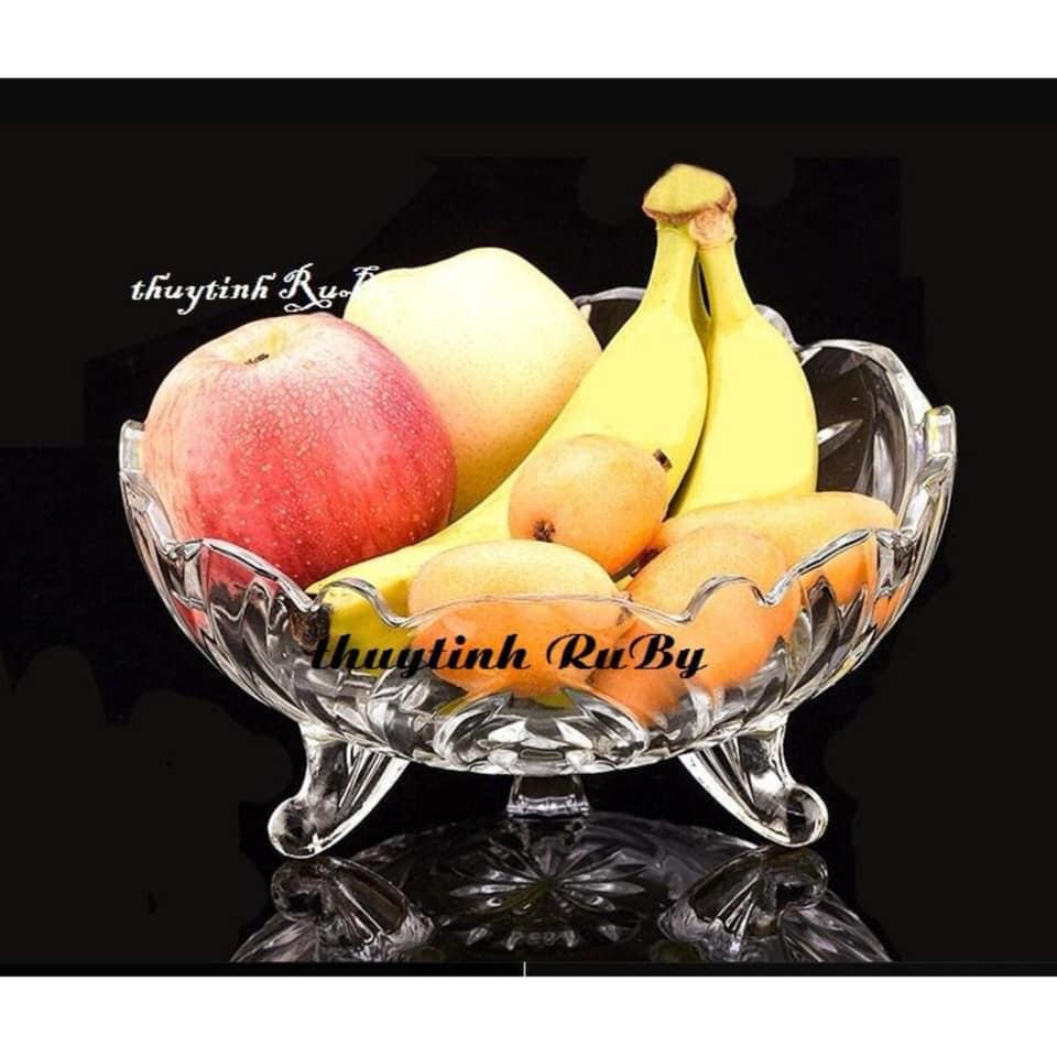 ĐĨA THUỶ TINH  - 3 CHÂN SIÊU SANG CHẢNH