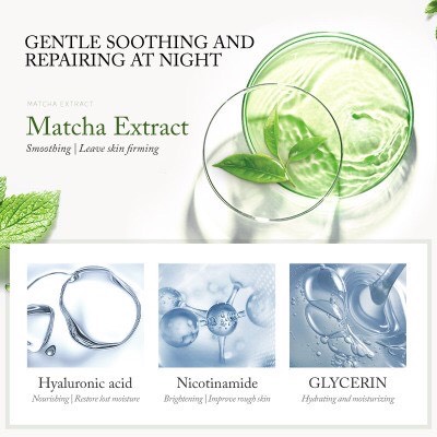 10 Miếng Mặt Nạ Ngủ Trà Xanh Matcha Laikou
