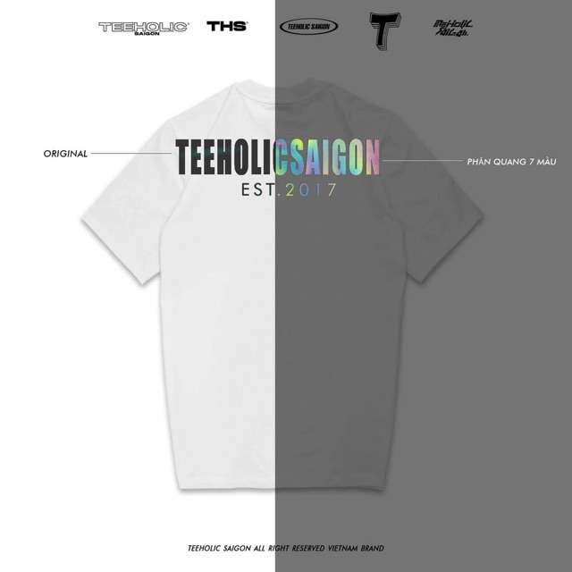 Áo Thun Nam Nữ TEEHOLIC Phản Quang Hologram 7 Màu Ths