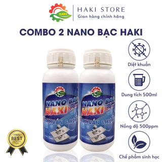 COMBO 2 Nano bạc Haki 500ppm giúp cải tạo nước ao nuôi thumbnail