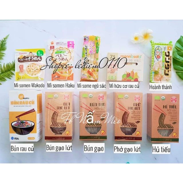 Bún, mì cho bé ăn dặm - Mì somen haku - Số lượng
