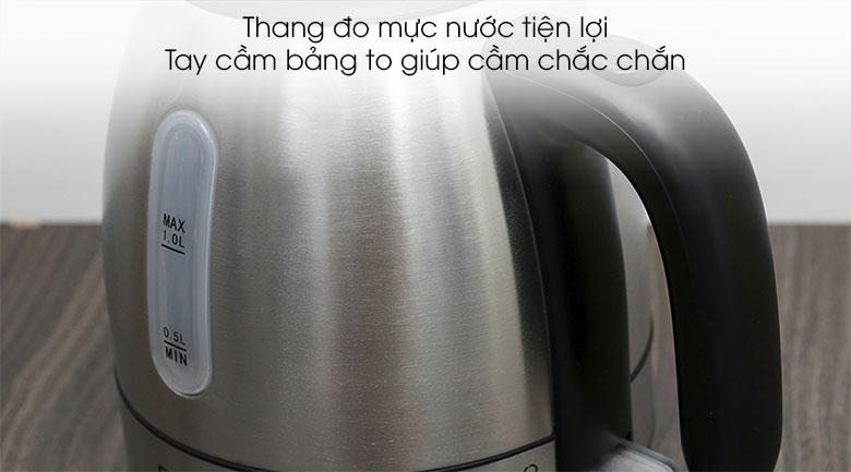 Bình siêu tốc Delites 1 lít ST10S01 inox