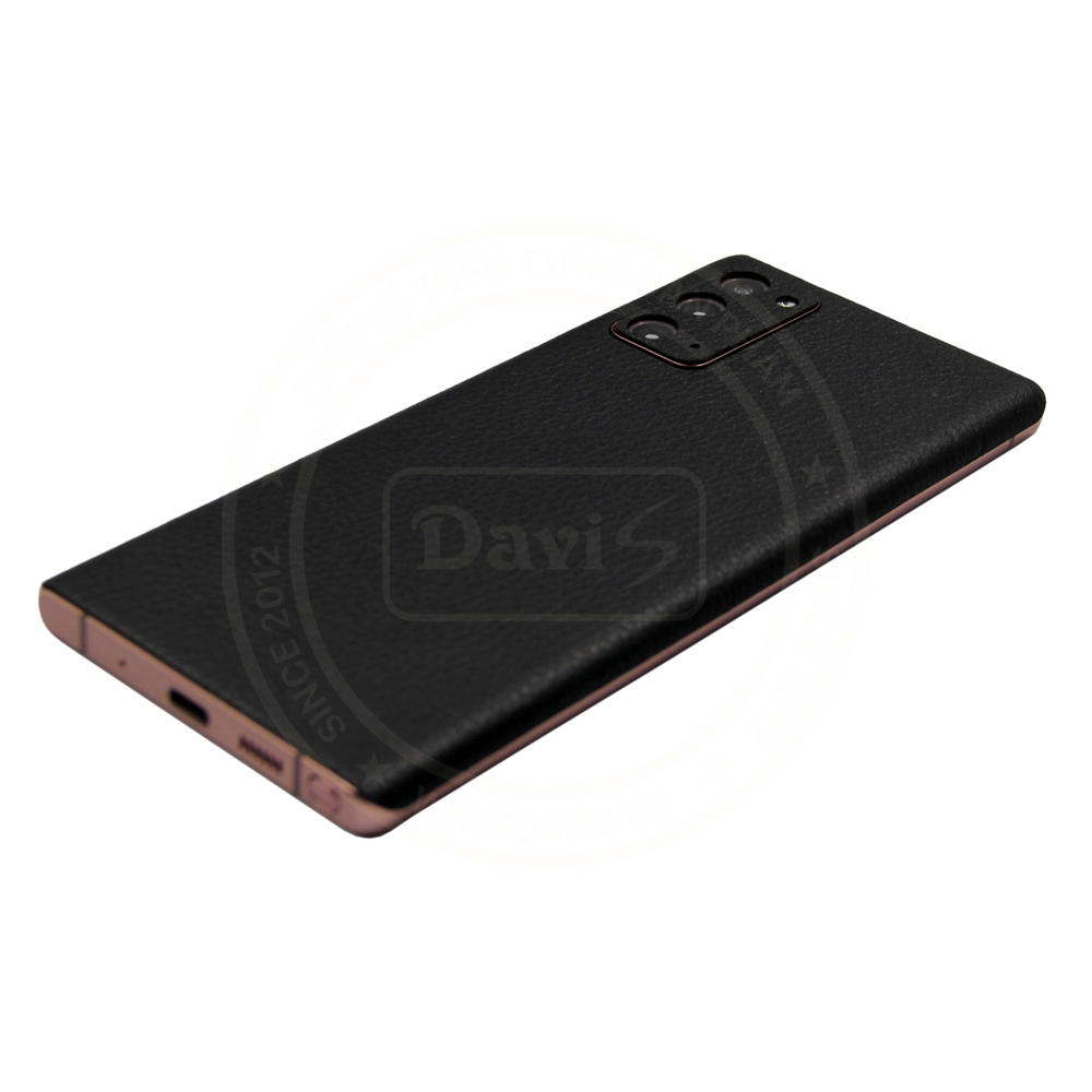 Dán da điện thoại Galaxy Note 20, làm từ da thật cao cấp - Chính hãng Davis