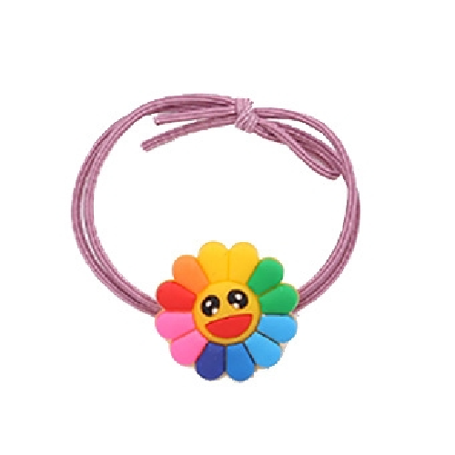 5 PCs solar flower hair band PK - HMT
