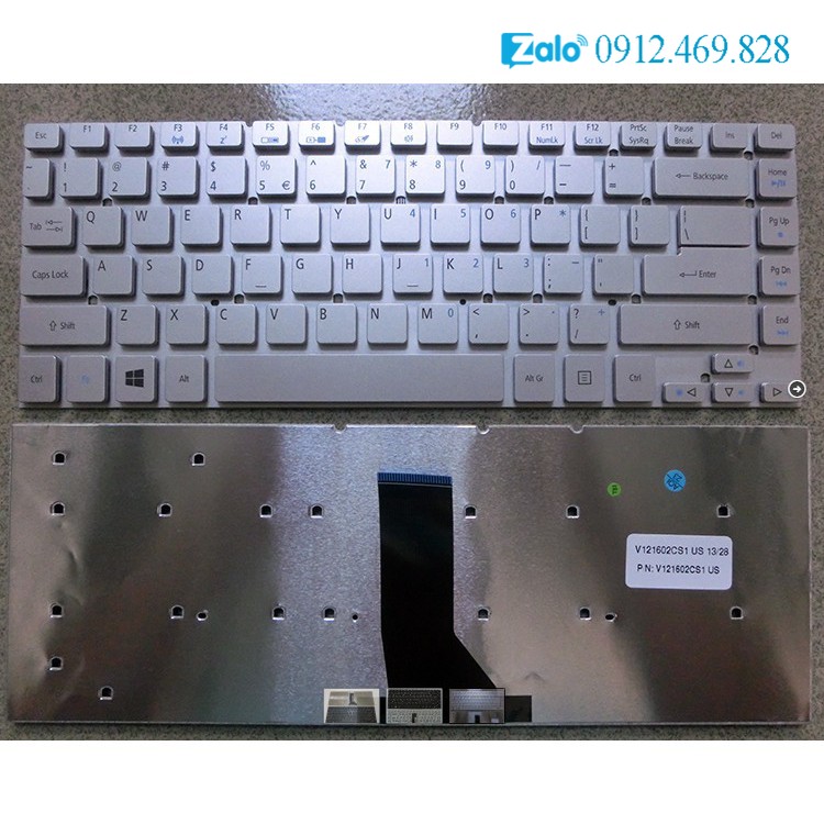 Bàn phím laptop Acer Aspire E1-410, E1-430, E1-432, E1-411, E1-470, E1-472, E5-411, E5-471, E5-472, ES1-411, ES1-511, ES1-431 - 4830