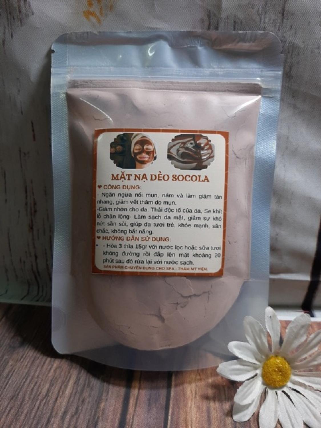 1kg bột mặt nạ Dẻo Socola mịn thơm handmade