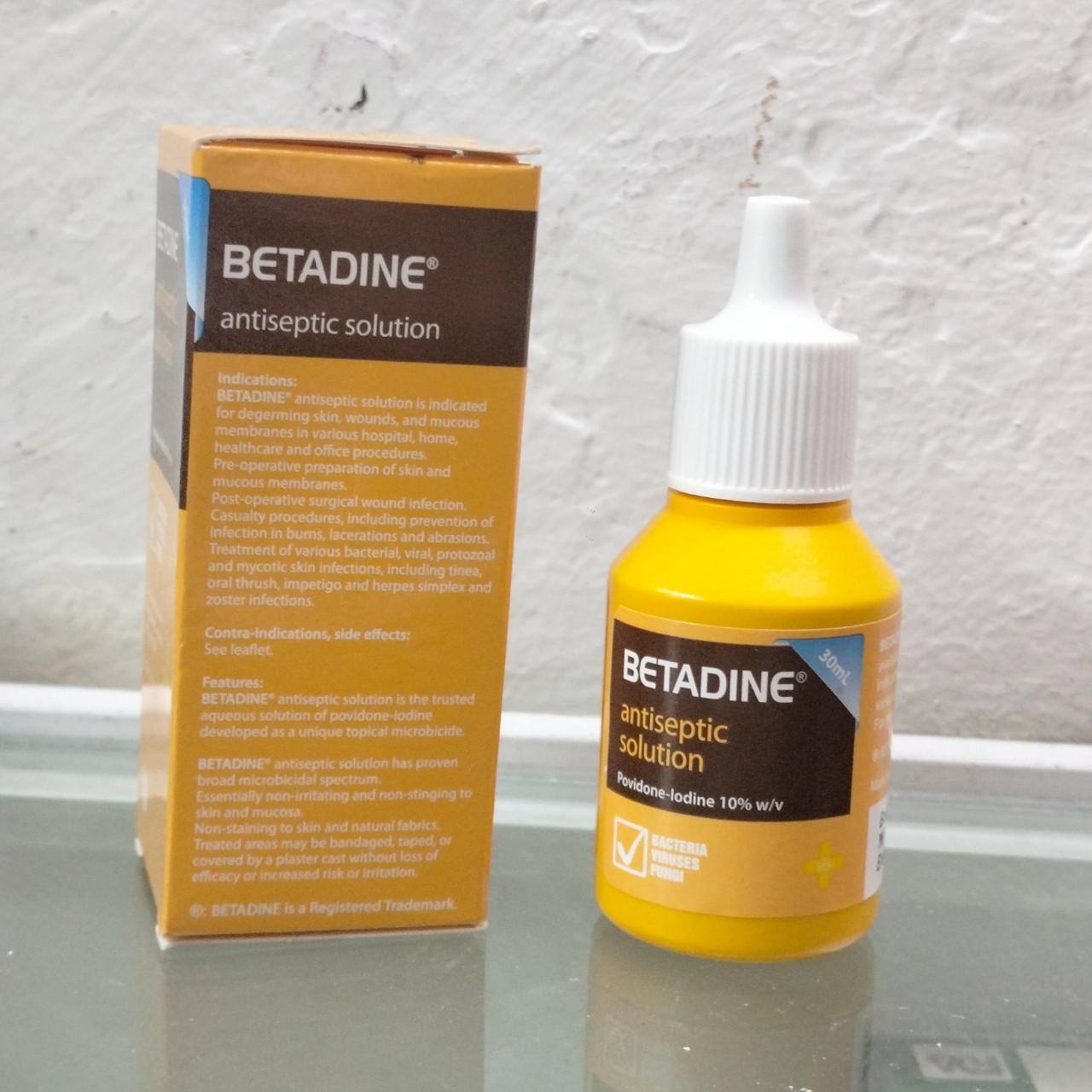 Dung dịch sát khuẩn Betadine Antiseptic Solution 30ml