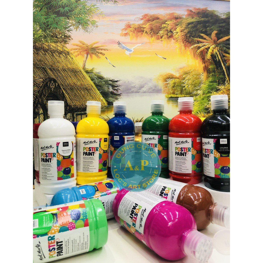 Màu Poster Paint 500ml Mont Marte