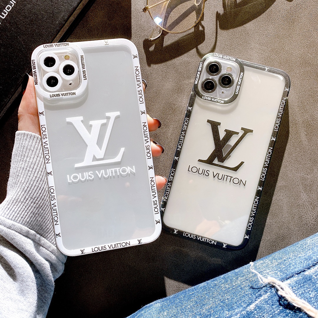 Ốp Lưng Silicon Chống Sốc Viền Nổi LOUIS VUITTON