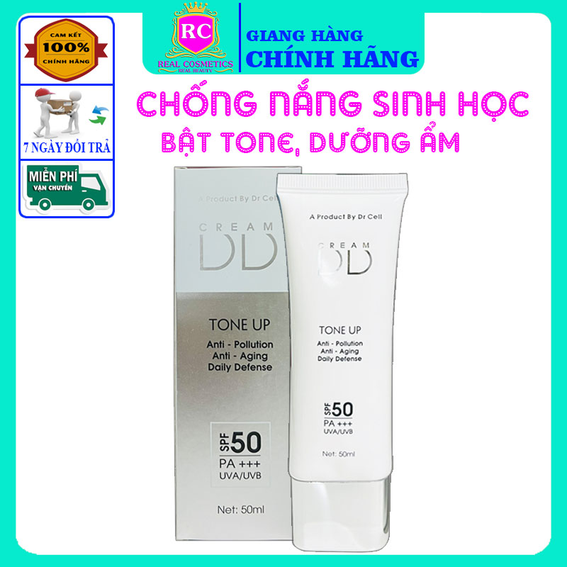 Kem chống nắng dr cell, chống nắng, che khuyết điểm hoàn hảo, mẫu mới chai 50ml
