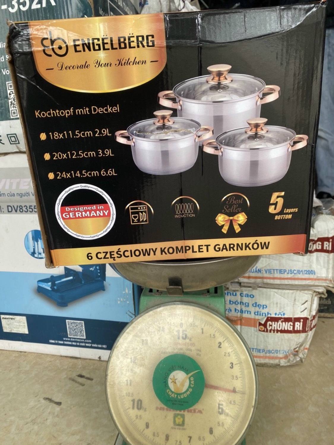 BỘ NỒI ENɡelBERG 3 MÓN 6 CHI TIẾT