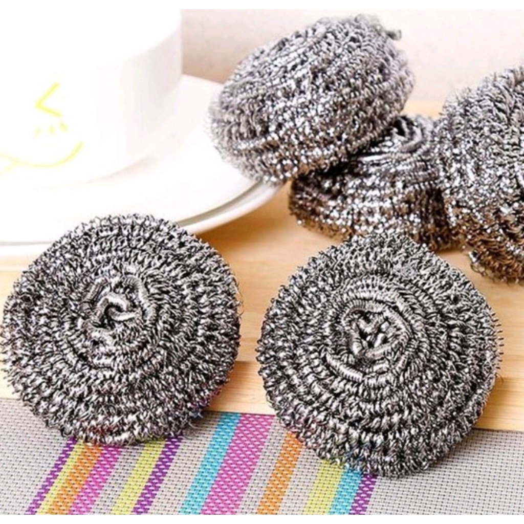 Set 6 Búi Sắt Cọ Xoong Nồi Miếng Chà Xoong